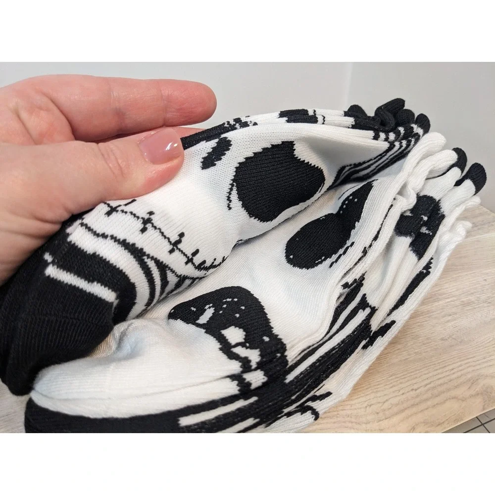 Disney Nightmare Before Christmas Jack Skellington No Show Socks 5 Pair NWT XL